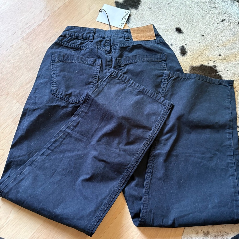 ALIGNE Nyah Navy Barrel Pants Size 24 NWT - Picture 7 of 9
